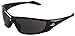 Bullhead Safety Eyewear BH1251612 Javelin, Black Frame, Polarized Green Mirror Lens, Black TPR Nose, Red Temple (1 Pair)