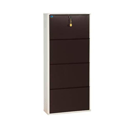 Image of Delite KOM 24 inch Powder Coated 4 Door Steel Shoe Rack