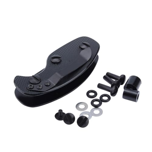 Segrehy Organizador de llaves de aluminio, material de alta calidad que se adapta hasta 5 llaves, diseño de tornillo simple, protege de lesiones, clip apretado con anillos de amortiguación para