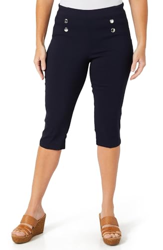 89th & Madison Womens 18 in Faux Pocket Skimmer Capris