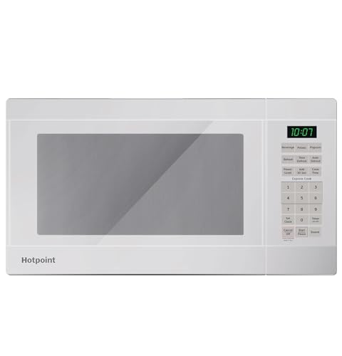 Image of Hotpoint RES1072DTWW 0.7 Cu. Ft. Capacity Countertop Microwave Oven, White