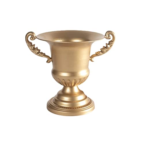 Florero Blanco Jarrón retro de oro Flor de hierro forjado Arreglo de 