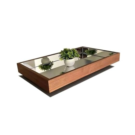 Bandeja Espelhada Decorativa Mesa Bar Aparador Taças Bebidas Decoração (Madeira laminado)
