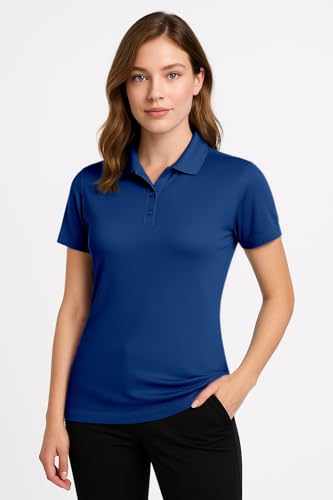 Image of Opna Women's Dry-Fit Golf Polo Shirts 3-Button Golf Polo's in 20 Colors XS-3XL Shirt