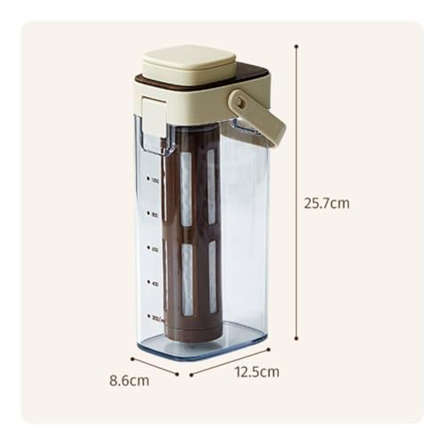Image of Cold Brew Pot Removable Strainer Cold Brew Coffee Pot Clear Drink Maker