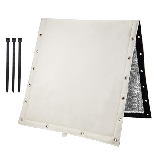 VEVOR Water Well Pump Covers, 24 W x 24 H, 3-Way Opening Backflow Preventer Pipe Insulation Cover - Irrigation Sprinkler Valve Cover for Outside, Sturdy 5 Layers for Winter Freeze Protection