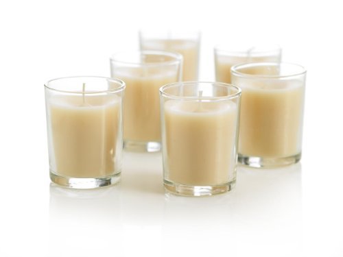 Yummi Scented Votive Candles Jars - Vanilla Cream - 6 per pack