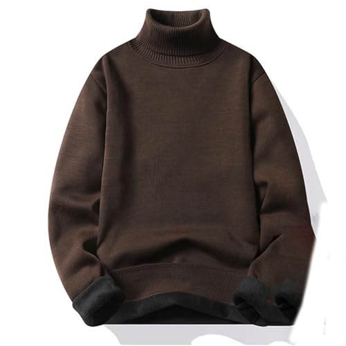 Winter Men's Turtleneck Sweater Cashmere Warm Pullover Slim Fit Casual Sweater3