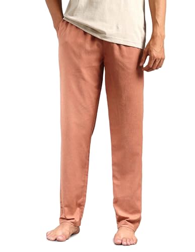 Image of U.S. POLO ASSN. Mens OELP8 Relaxed Fit Cotton Linen Lounge Pants
