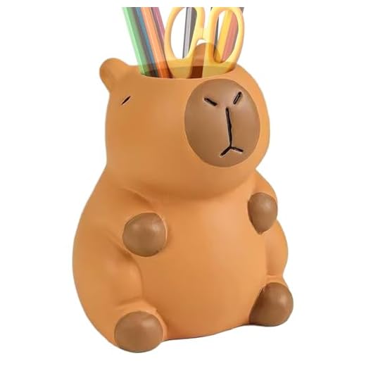 Portamatite Da Scrivania | Porta Penne Stile Capibara,Organizzatore da Scrivania Decorativo per Ufficio Scuola Casa Bagno Spazzolini