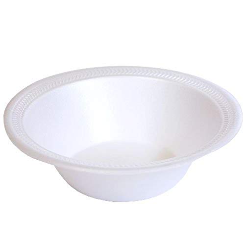 Nicole Home Collection Round Styrofoam Bowls, 12 Oz, White