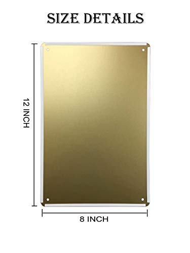 Uullp TP1539 Retro Metal Tin Sign 8 X 12 Inches Russian Illustrated Alphabet thumb #1