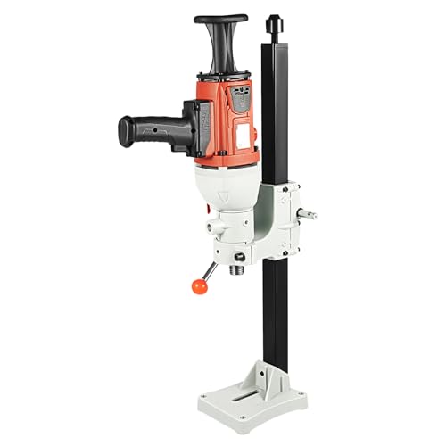 2200W Betonbohrgerät 1200RPM Kernbohrmaschine Trocken- und Nass-Design Max Halterung Höhe 58cm Fräsdurchmesser Φ180MM Multi-Winkel Vertikaler Handbetrieb 2-in-1 Kernbohrgerät