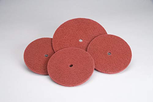 Standard Abrasives Buff and Blend HP Disc 850708, 6 in x 1/2 in A VFN Red (Pack of 10)