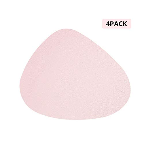 Untersetzer Set 4 Stucke PU Leder, Getränkeuntersetzer Tischset für Getränke Mit Halter Schützen Sie Ihre Möbel Vor Flecken Pfannen, Teller,