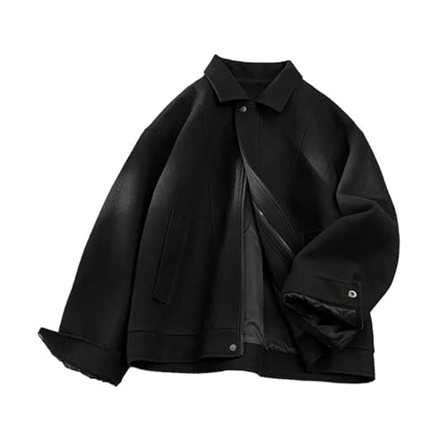 Men's Jacket Short Casual Lapel Fall Winter Workwear Slim Fit Coat2