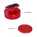 Hathaway Pro-Series Air Hockey Pucks and Strikers Set for Family Game Room - with Ergonomic 4-in Strikers, 3-in ABS Pucks, Felt Bottoms & Chip-Resistant Design - Red Finish