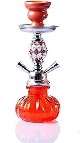 LSZ Shisha-Set Shisha Shisha Set mit Zubehör, Glaswasserbehälter Keramikschale, 2 Schlauchhukahn Set Shisha-Set – Bild 4