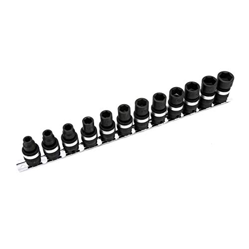 Genius Tools 12PC 3/8" Dr. Metric Swivel Impact Socket Set - TG-312M Genius Tools 12PC 3/8" Dr. Metric Swivel Impact Socket Set - TG-312M