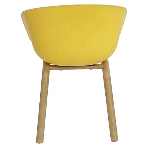 Image of Polypropylene - Set of 2 Modern, Designer Chair for Home, Cafe, Hotel & Office (Yellow)