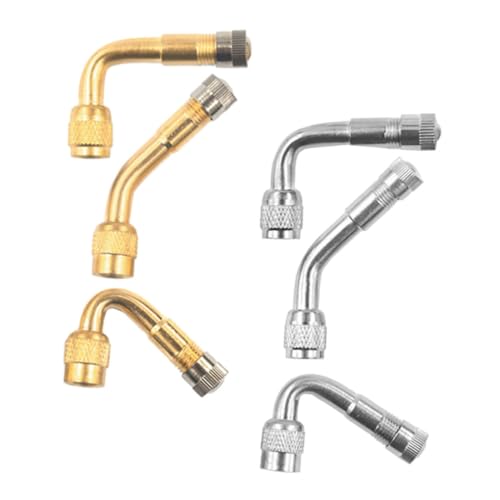 Mikinona 6pezzi Estensioni Per Valvole Pneumatiche Prolunga Asta Valvola Per Pneumatici Estensori Stelo Valvola Per Auto Accessori Per Pneumatici Adattatore Pneumatica