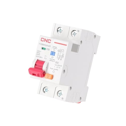 RCBO 32A CNC disjoncteur différentiel 230V protection 30mA MCB