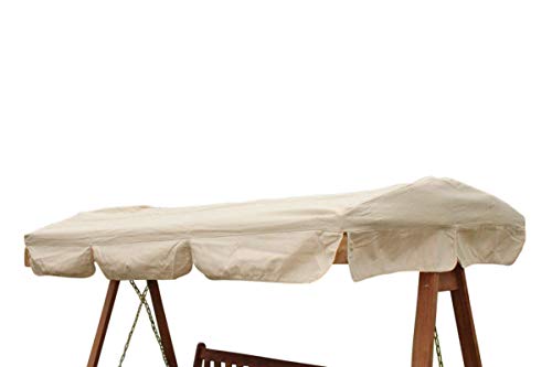 Garden Market Place Spare Canopy for a 3 Seater Garden Swing Seat or Hammock in Beige, 95 X 45 X 35