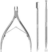 Sularpek Cuticle Remover Tool Set with Cuticle Cutter and Cuticle Pusher, 3 in 1 Professional Cut...