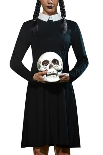 おくらいりHALLOWEEN2024 Amazon.com: Halloween Women Party Peter Pan Collar Cosplay