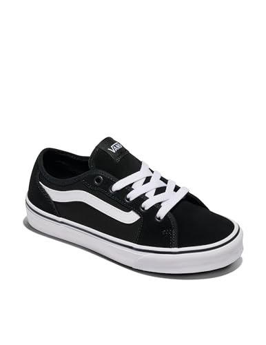 Vans Women's Filmore Decon Shoe | Low-Top Fashion Sneakers with Deconstructed Uppers, Black/White, 9