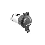 Cigarette Lighter Socket, Golden^Li Universal 12V 120W Splitter Power Adapter Plug Outlet Parts for Car Boat Tractor Motorcycle