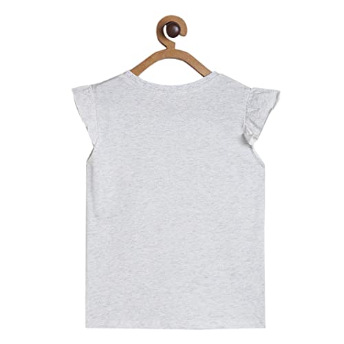 Image of miniklub Girls Round Neck Short Sleeve Knitted Cotton Top (Black Color)