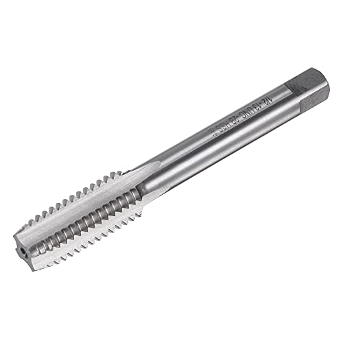 Uxcell A21061800UX0730 Thread Milling Threading Tap 1/2"-13 Unc, Left Hand Machine Hss (High Speed Steel) 6542 Uncoated 4 Straight Flutes 2B Tolerance Grade cover