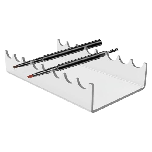 Pavsicgn Pintura de estante de secado de pincel, estante de secado de de maquillaje | Organizador de almacenamiento de maquillaje con 8 ranuras - Bandeja de pantalla de estante de almacenamiento