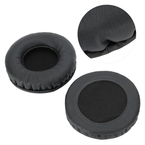 Almohadillas universales negras para auriculares, 75 mm, reposición de cojines, aislamiento acústico, 3,0 pulgadas miniatura 5