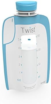 Kiinde Twist Pouch Direct-Pump Direct-Feed Twist Cap Breast Milk Storage Bag for Pumping, Freezing, Heating and Feeding, Pre-Sterilized, Breast Feeding Essentials, 6 Ounce, Pack of 20