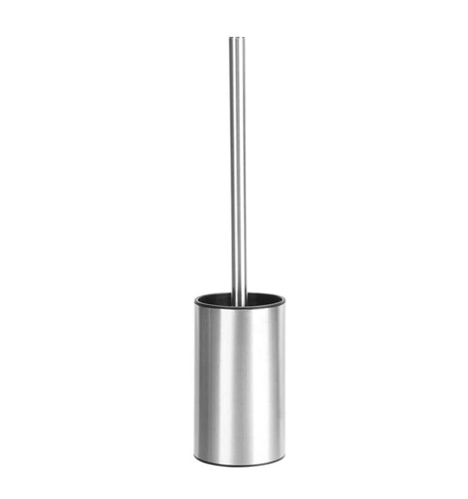 Toilet Cleaner Brush Stainless Steel Toilet Brush Holder Free Standing Brush,Toilet Brush Set Bathroom WC Long Handle Loo Brush Scrubber Brush for Bathroom(Chrome) (Chrome)