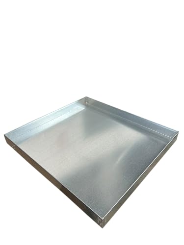 Heavy-Duty Galvanized Steel Drain Pan – Premium, Rust-Resistant HVAC Condensate Pan – Leak-Proof for Maximum Protection – Without Hole Options (26”x58”x2") - Thumbnail 4