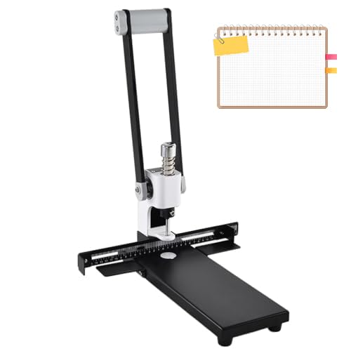 Robuster Locher mit einer Kapazität von 300 Blatt – Einzellocher, Lineal und Papierkorb für Büro, Zuhause und Druckerei, professioneller Papierbohrer 3mm