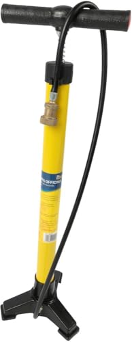 Pompa officina bici tubolare in metallo giallo, raccordo in ottone, impugnatura ergonomica T gonfiaggio rapido valvole italiana francese tre piedi