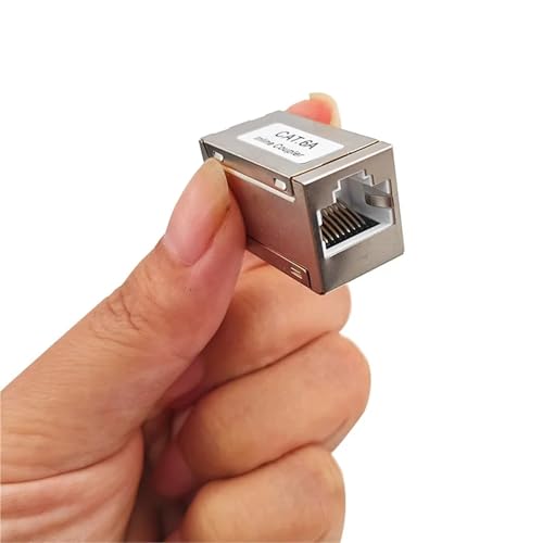Cable de red LAN Ethernet conector acoplador RJ45 Cat6 extensor modular blindado de 5 unidades 4
