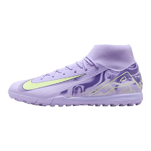 Nike United Mercurial Superfly 10 Academy TF High-Top Soccer Shoes (HF1602-500, Purple Agate/Barely Volt)