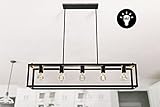 💡 【Höhe einstellbar, hohe Qualität】Diese schwarze esstischlampe hat 2 verstellbare Stangen, um die Länge nach Belieben auf 40 cm oder 80 cm einzustellen. Die beiden Aufhängestangen sind aus Eisen, nicht leicht zu brechen, sicherer und stabiler. Hochwertiges Eisen mit schwarz lackierter Oberfläche, hochtemperaturbeständig, feuerfest und sicher. Qualifizierte Hochtemperatur-Backlack, der Lampenkörper nicht verblassen oder rosten, die Verlängerung der Lebensdauer.