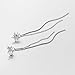 Cross Star Stud Earrings with Chain Tassel Dangle Front Back Earring 925 Sterling Silver Crystal Cubic Zirconia Starburst Cartilage Studs Long Link Drop Dangling Earring Fashion Hypoallergenic Jewelry Gifts Christmas