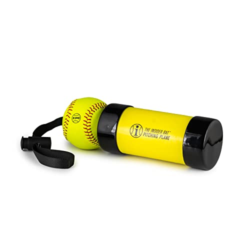 Insider Bat Pitching Plane - Pro Fastpitch Softball Pitching Trainer - Made In The Usa - Softball Pitching Training Aid - W/ 12 Inch Premium Leather Indoor Ball #TOP2