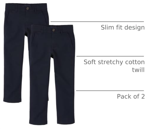 Image of The Children's Place Boys' Stretch Skinny Chino Pants, Multipacks
