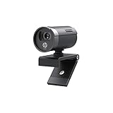 HP W100 Webcam, VGA 480P Adjustable Manual Macro Focus, Built-in Microphone, UVC Plug and Play,...