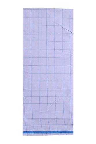 Men's Pure Cotton Lungi Sarong Mundu Dhoti Kaili India Ethnic Dress White Checks2