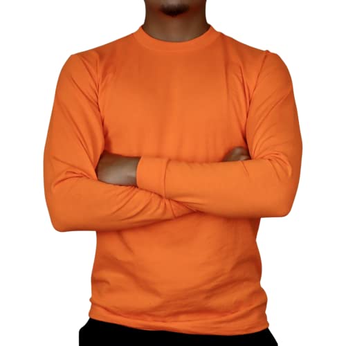 Safety Long Sleeve 3 Pack (As1, Alpha, 3X_L, Regular, Regular, Standard, Safety Orange) #TOP4