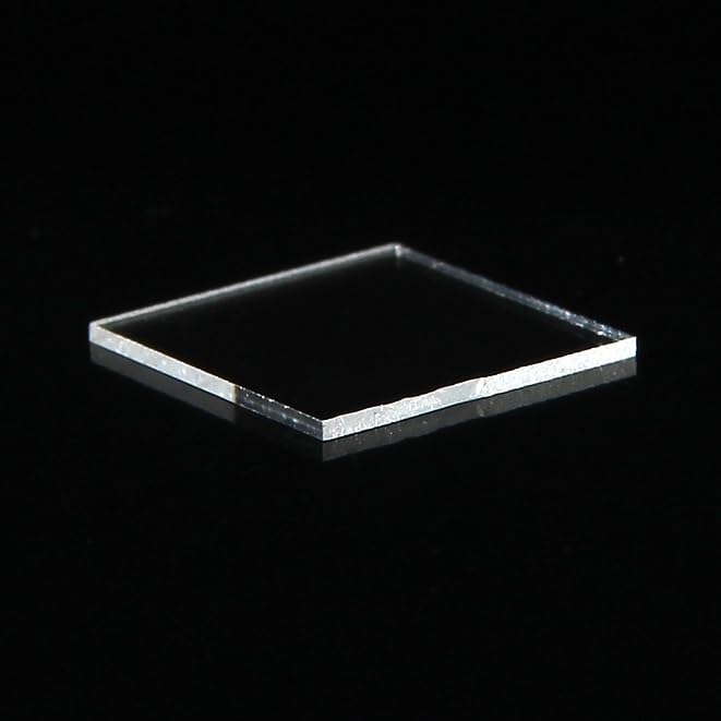 Plaque de verre de quartz 20x20x2mm transparente pour fritte et laboratoire